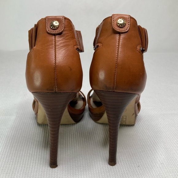 Sold!✅ Michael Kors Brown Heel Sandals Size 8 - Picture 5 of 8
